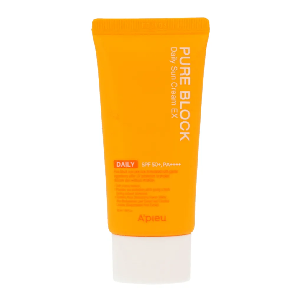 A'PIEU Pure Block Natural Daily Sun Cream SPF45 PA    50ml