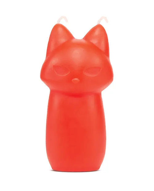 Blush Temptasia Fox Drip Candle - Red