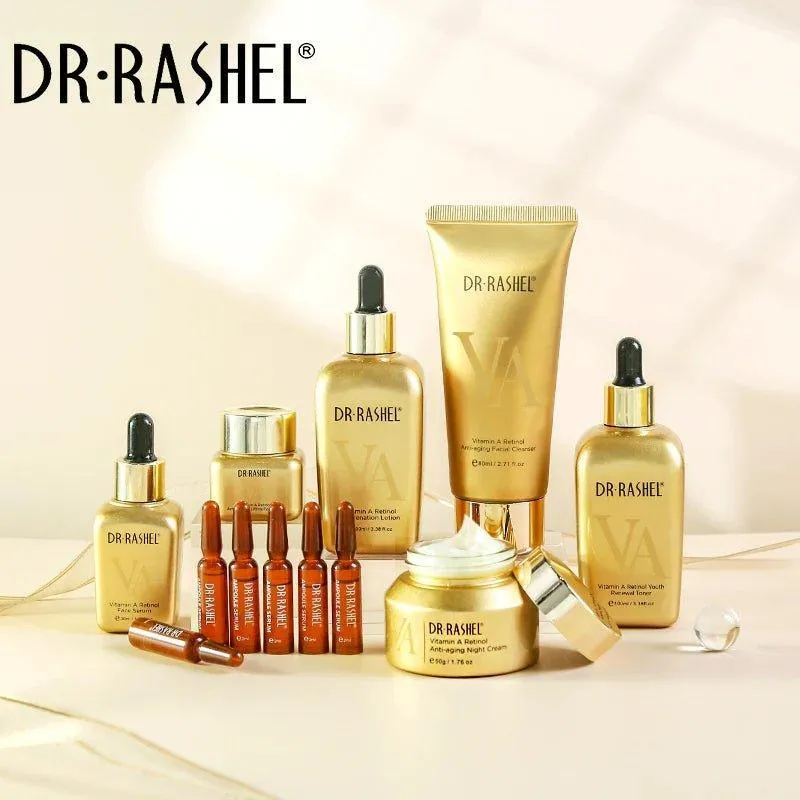 Dr.Rashel Vitamin A Retinol Age-Defying & Rejuvenation Skin Care Set - 12 pcs Box