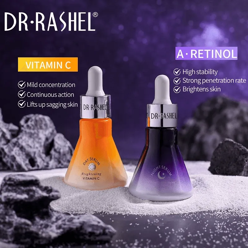 Dr.Rashel Vitamin C & Retinol Day & Night Face Serum 2 Pack - 30ml