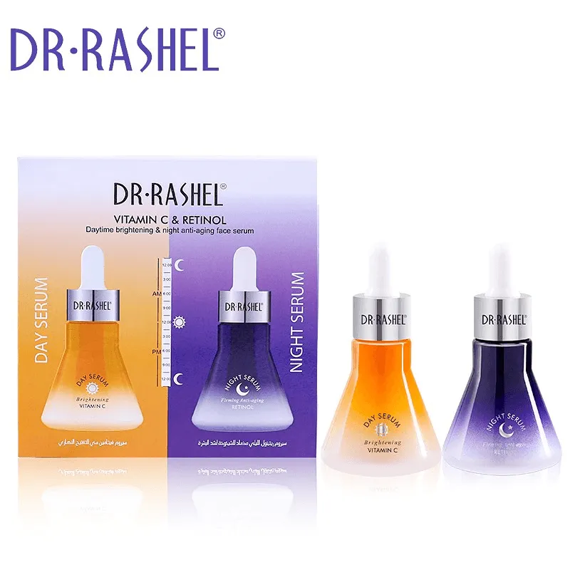 Dr.Rashel Vitamin C & Retinol Day & Night Face Serum 2 Pack - 30ml