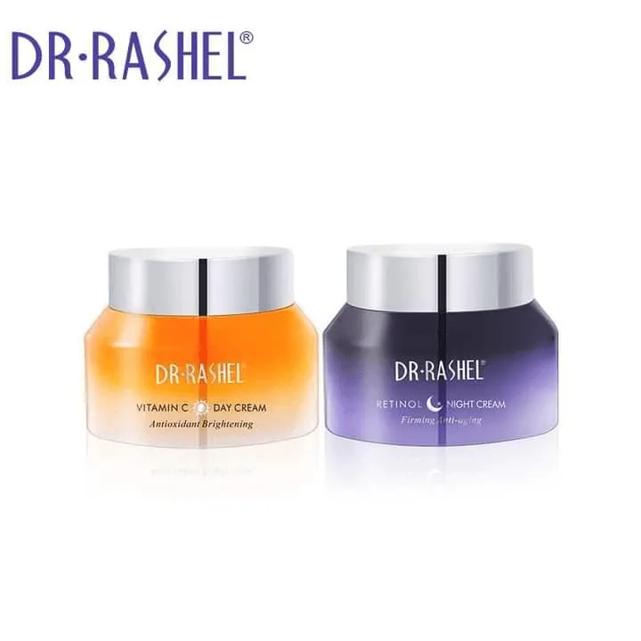 Dr.Rashel Vitamin C & Retinol Daytime Brightening & Anti-Aging Face Creams (2 Pack)