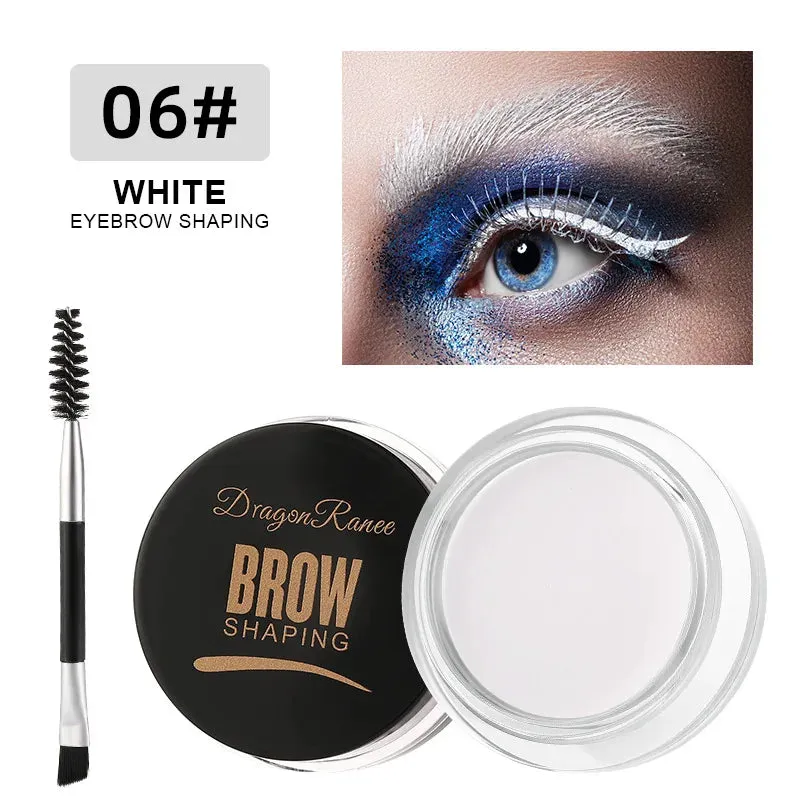 FLYTONN-3D Wild Eyebrow Gel Wax Brow Styling Soap Waterproof Long Lasting Tint Eyebrows Enhancers Brows White Brown Makeup Cosmetic Tool