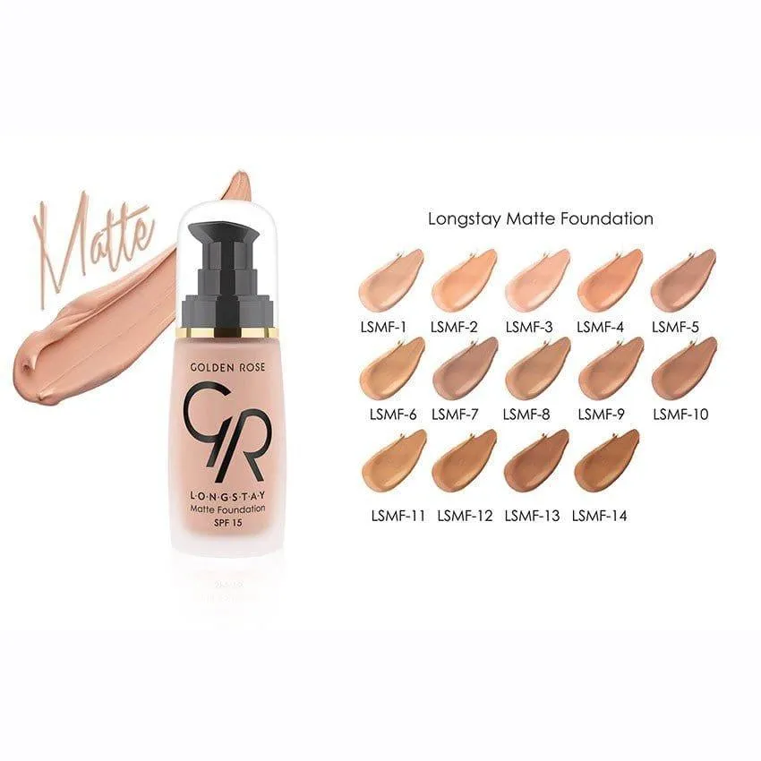 Golden Rose - Longstay Matte Foundation- 5