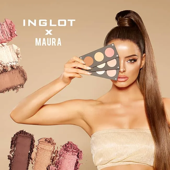 Inglot x Maura Glam & Glow Trio - Contour, Blush & Highlight Palette