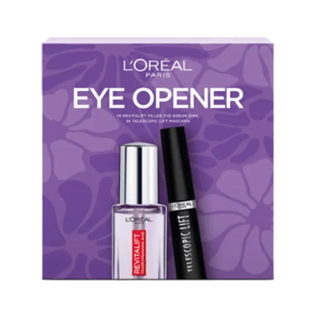 L'Oréal Paris Eye Opener Plumping Eye Serum & Lengthening Mascara Set