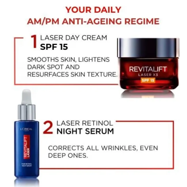 L'Oréal Paris Revitalift Laser Retinol Serum & Day Cream Firming Duo Set