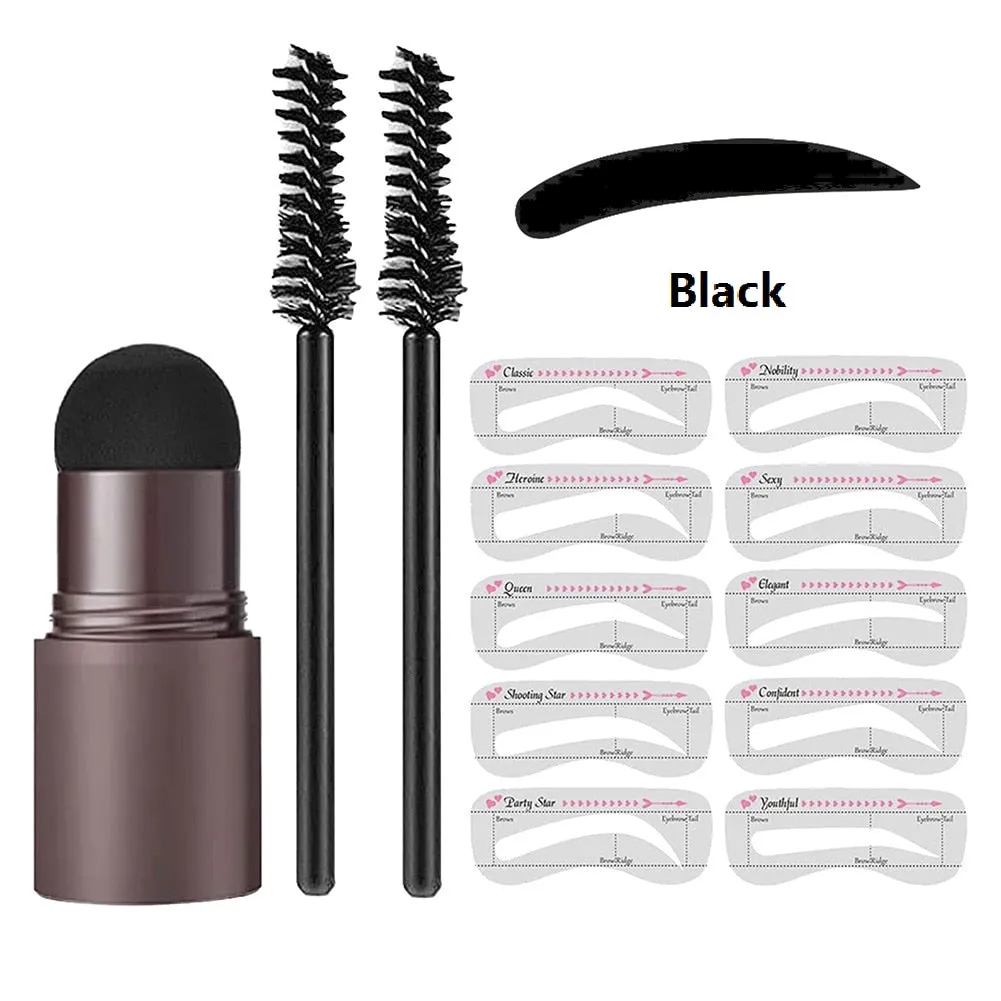 Makeup 2023 One Step Eyebrow Stamp Shaping Kit Brow Set Pen Women Natural Stick Hairline Enhance Waterproof Contour Stencil Tint